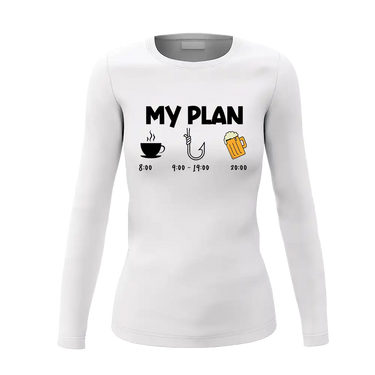 My Fishing Plan Women Long Sleeve Shirt